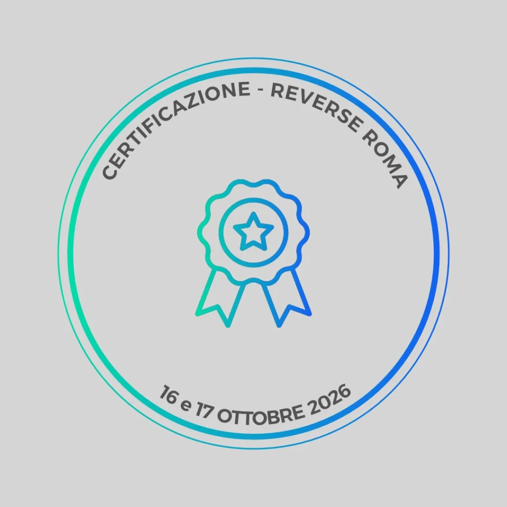 Badge Certificazione Reverse Roma 16 e 17 Ottobre 2026